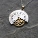Watch Face Pendant "Inward" Abstract Deconstructed Watch Dial Necklace Recycled Upcycled Gear Art Steampunk by A Mechanical Mind