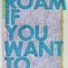 Colorado / Roam if You Want To / Letterpress Print on Antique Atlas Page