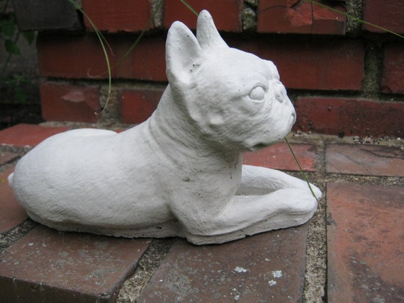 boston terrier yard statue