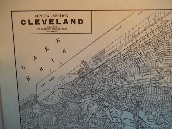 Street map Cleveland Ohio