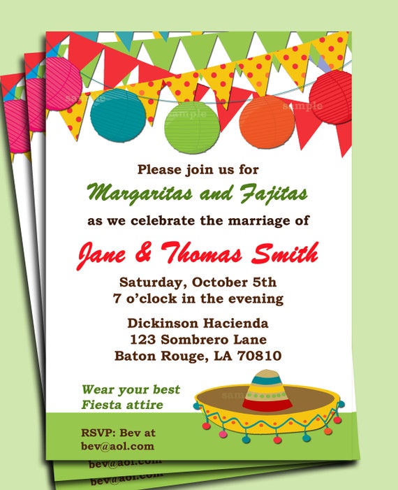 Fiesta Party Invitation Wording 2