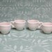 uninished bisque dolls miniature tea cups charms or coffee mugs 4 pcs ceramic bisque dollhouse playscale plus