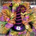 Halloween Witch Hat Deco Mesh Wreath