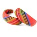Tartan Vintage Hoop Earrings, Fabric Covered - Boucles d'Oreilles.