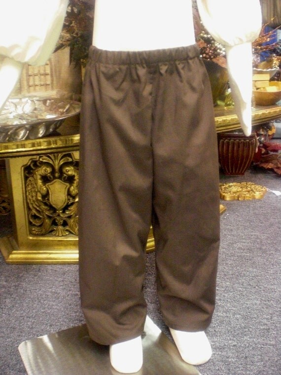 Kid's Basic Renaissance Pants Brown size 18 month by MossyRoseCB