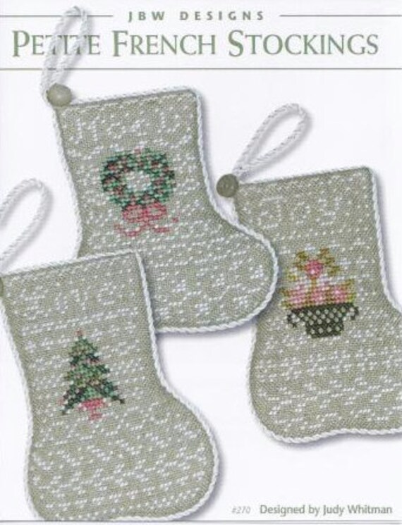 Christmas stocking cross stitch card | Yiotas XStitch