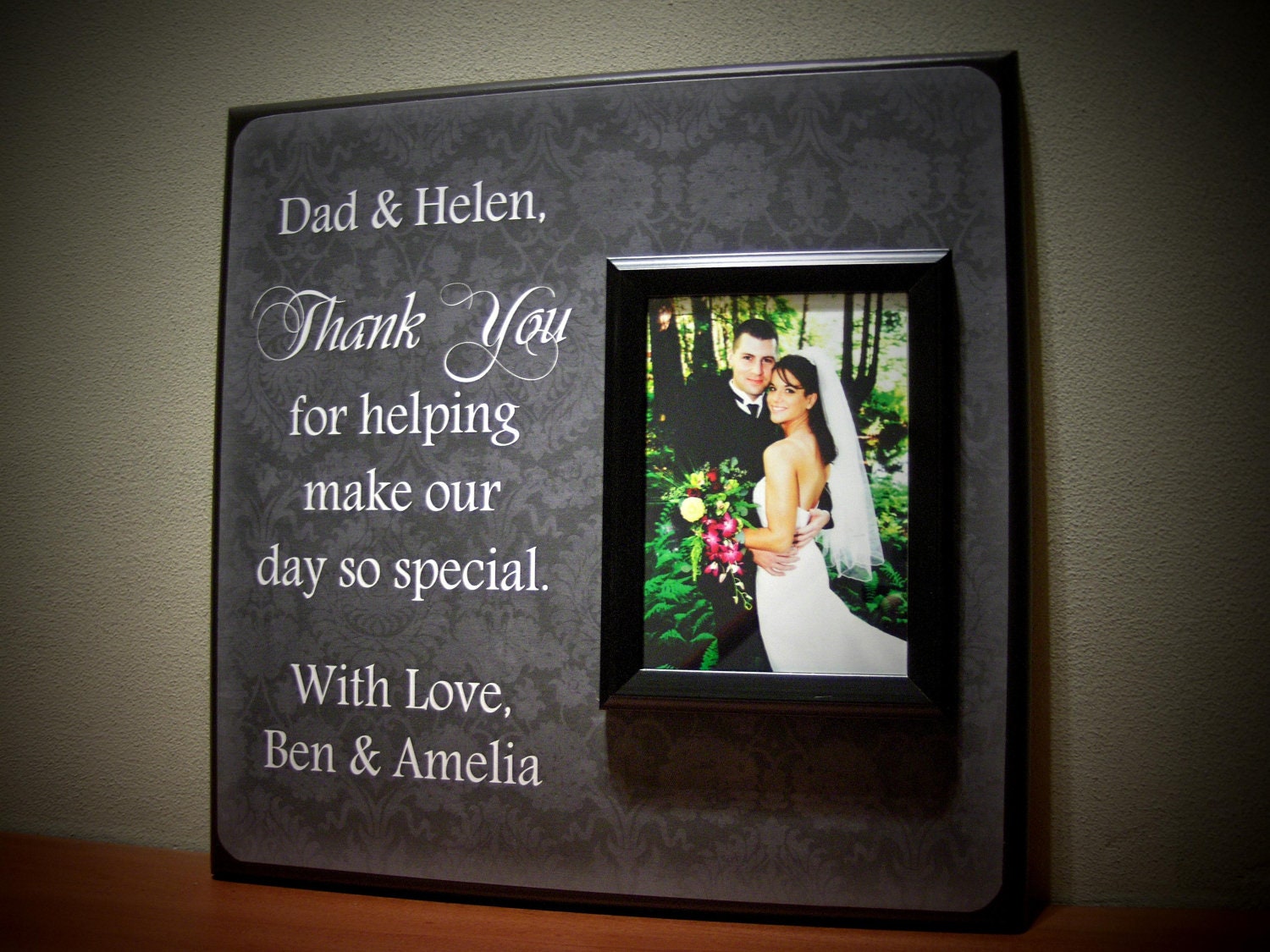 Personalized Thank You Picture Frame Wedding by YourPictureStory