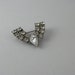 Vintage Deco Brooch, Dress Pin, Rhinestones
