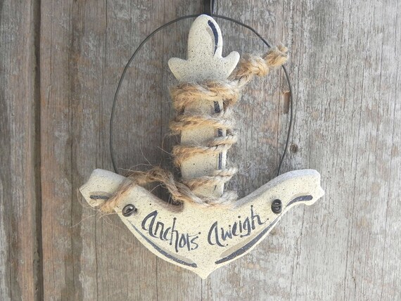 Anchor Salt Dough Ornament / Party Favor / by cookiedoughcreations