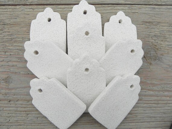 Salt Dough Gift Tags DIY Set of 18 Unfinished salt dough Party Favor / Name Tag ornaments