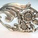 Norseland / Coro Sterling Flower Pin Sculpted Silver Scandinavian Style Vintage 1940s Jewelry