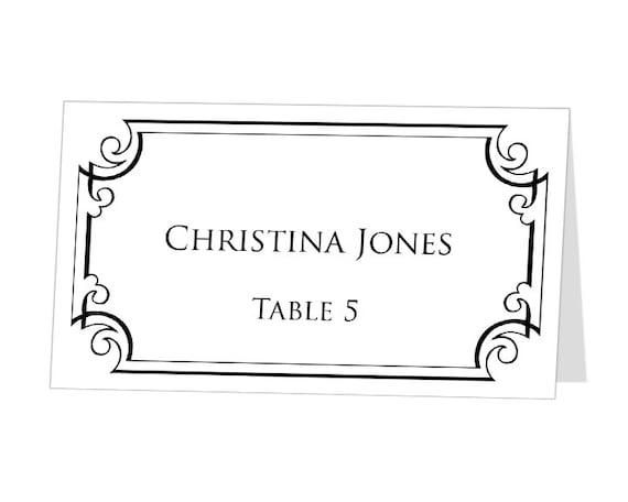 place card template free download microsoft word