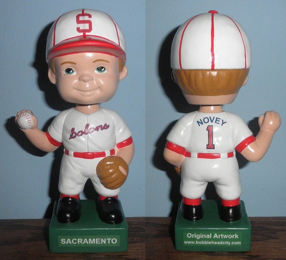 Sacramento Solons PCL Retro 1942 Ceramic Baseball Bobblehead