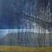 Intaglio Print/ Navy Blue Home Decor: Striation 44