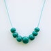 Ceramic bead Nekclace turquoise