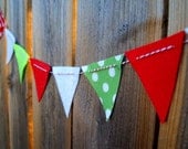 SALE Polka Dot and Glitter Felt Bunting Garland Il_170x135