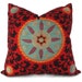 Colorful Tufted Tribal Suzani Decorative Pillow Cover 18x18, 20x20 or 22x22 inch - Accent pillow - Throw Pillow Toss pillow, Pillow cushion