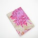 2014 Diary A5 size, sand beige pink purple floral fabric cover, Holiday gift ideas for women wife mum mother her ladies