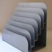 Gray Metal Industrial File Holder Desk Top Organizer from The Back Part of the Basement