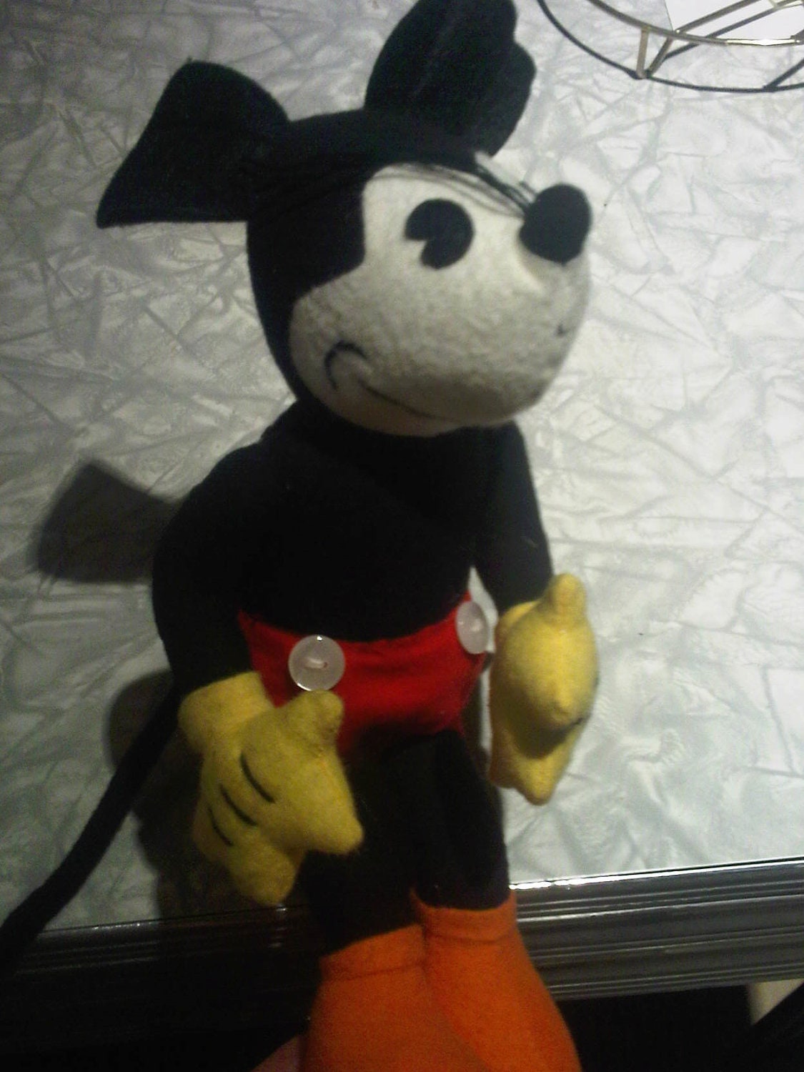 vintage mickey mouse plush doll