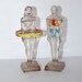 Vintage Medical Anatomy Pharmaceutical Models Male and Female Statue 1960's