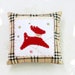 Christmas pillow, Christmas decor , Decorative Pillow, Eco friendly 12 " x 12'" (30cm. / 30cm. )