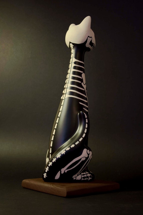 Ceramic Cat Skeleton