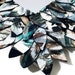 Multicolored Leather Feather Decorative Mirror Rectangle 9x12