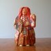 Vintage Lion Dancer Sculpture - Hand Carved Wood