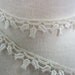 2yd petite lace trims ivory tulip flower venise lace bridal lace trims wedding veil gown garter lace trimmings by Catherine Cole Studio