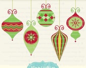 Christmas Ornament Clip Art, Holiday Digital Clipart Il_170x135