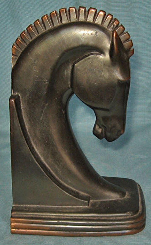 trojan horse bookends art deco cast metal trojan horse bookends art deco cast metal