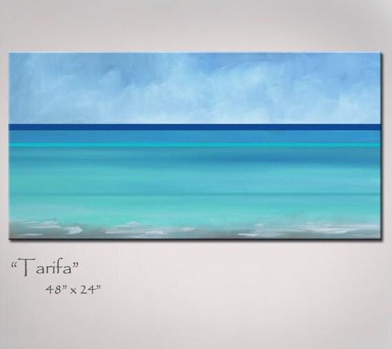 Items similar to Abstract Art Painting, Beach Art, Abstract Seascape