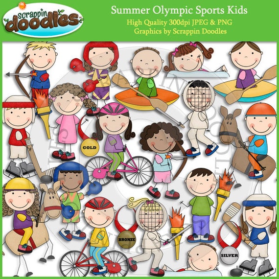 Summer Olympic Sports Kids Clip Art