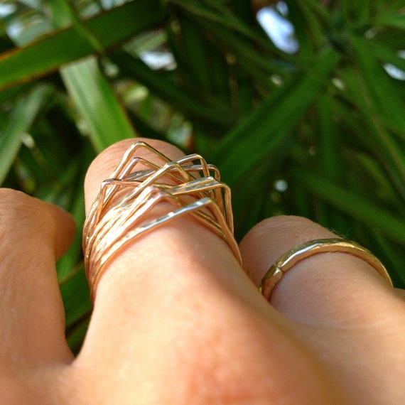 stackable teardrop ring