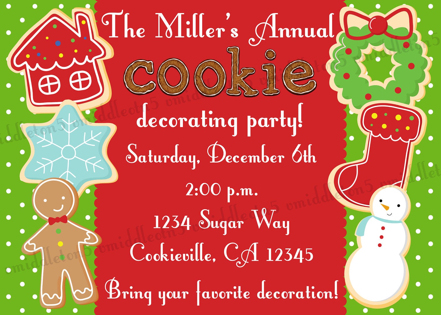 Free Printable Cookie Decorating Invitations 7