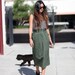 Olive Green Two Pocket Midi Skirt - Ollie