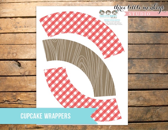 Vintage Barnyard Bash Cupcake Wrappers Il_570xn