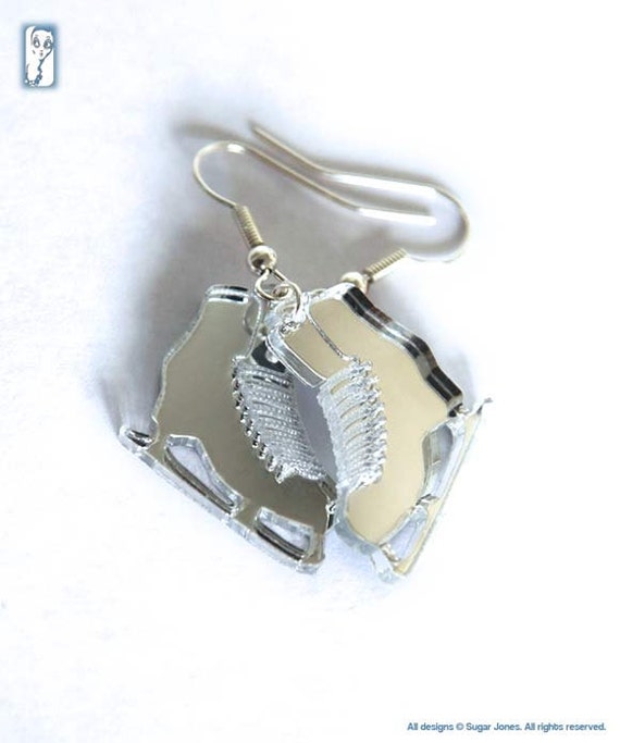 Ice Skate Earrings - Ice Skating - Made in England