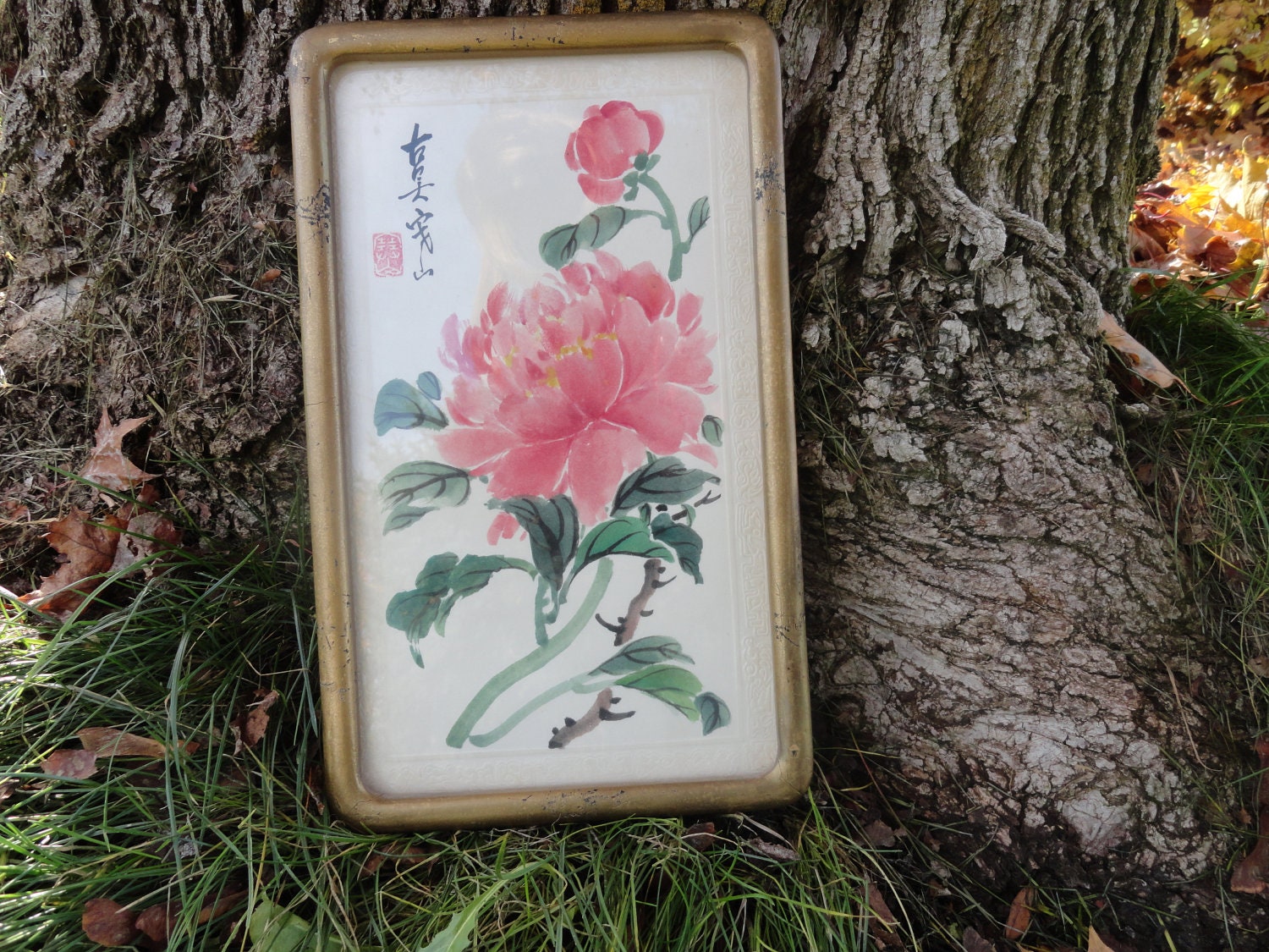 Four 1940's Vintage Japanese Framed Art Occupied by ItsSimplyMe