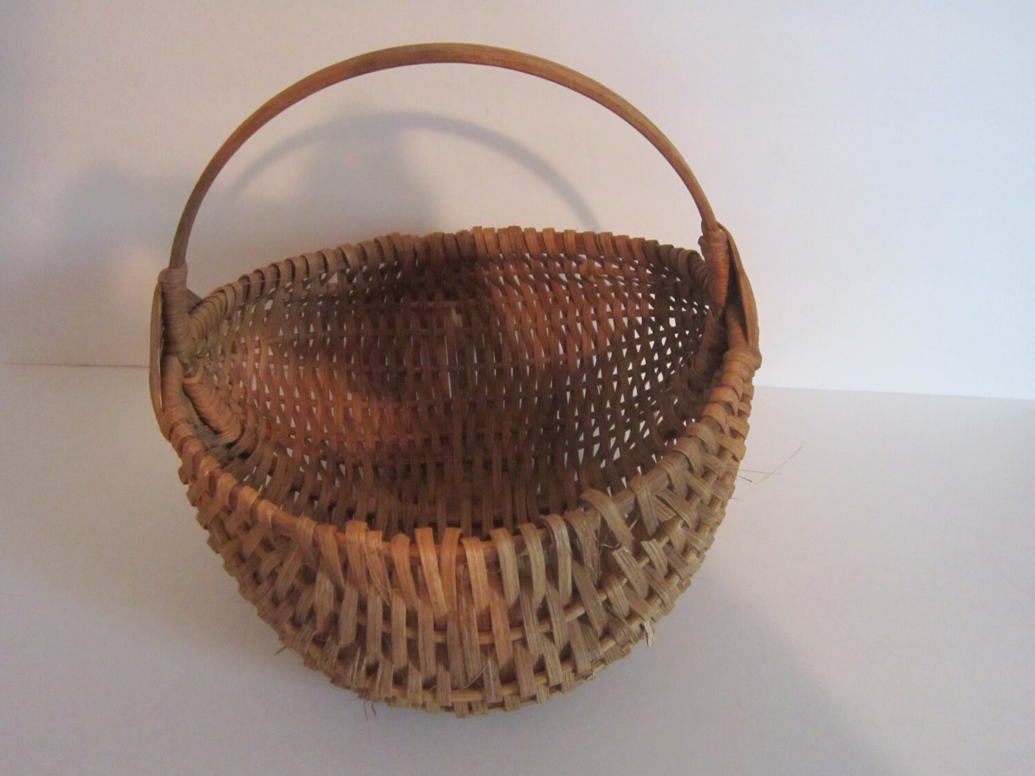Vintage Maine Gathering Basket Farmers Market Basket Primitive