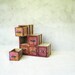 Jewelry storage and organization FREE SHIPPING Summer vintage red style six drawers for jewelry, supplies, tea, coffee,Striped, vintage look
