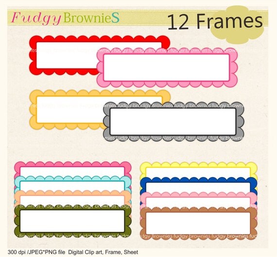 clipart label frame - photo #33
