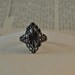 Wild West / Bali Silver / Steampunk / Victorian / Vintage / Applied Patina Solid Band Ring
