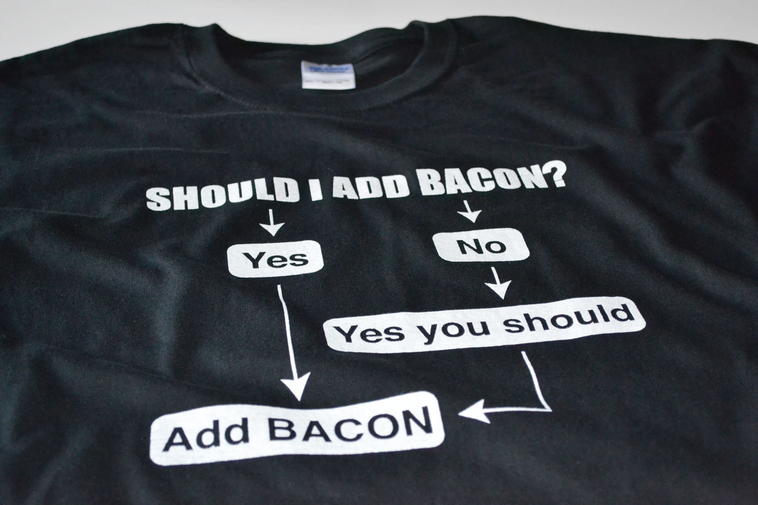 funny bacon t shirts