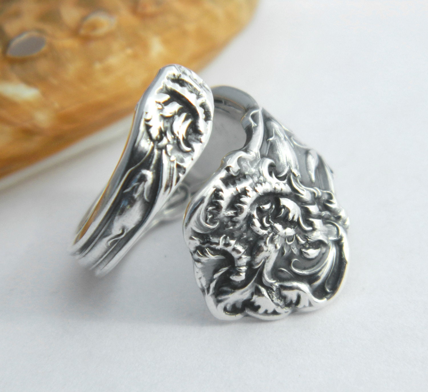 Sterling Silver Spoon Ring Petite Pinky Spoon Ring Spoon