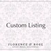 Custom listing for hallalex