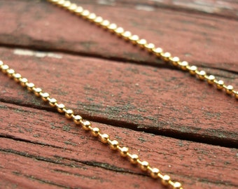 36 Gold Chain Necklace Finished With A Lobster Clasp