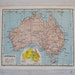 vintage map of australia