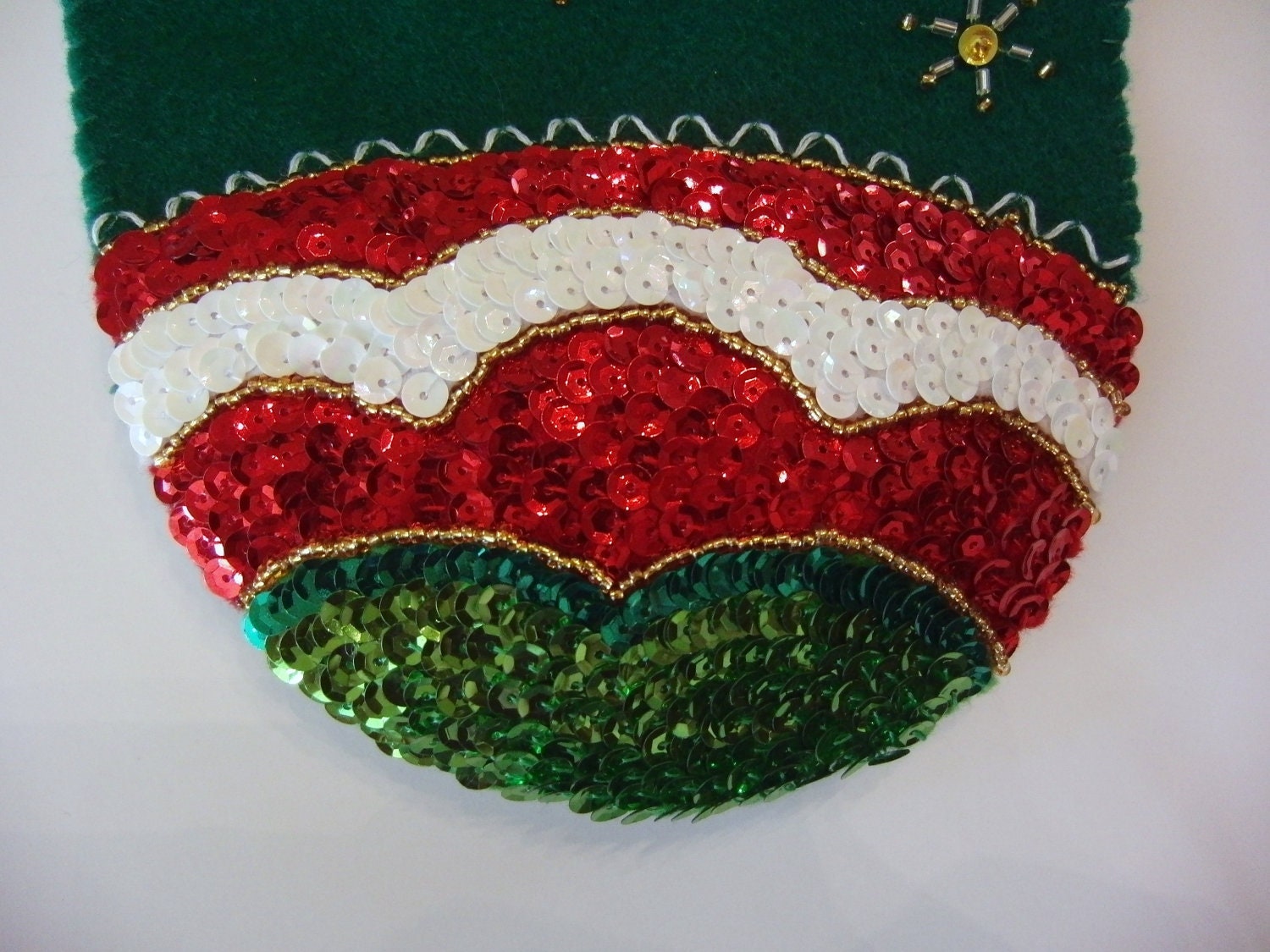 Completed Bucilla Jeweled Sequin Ornaments Christmas Holiday
